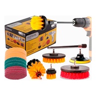 Kit Escovas Rotativas para Parafusadeira 14 Peças - Limpeza Profissional - imagem 1