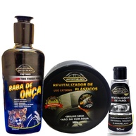 Kit Essencial Batom Black: Pretinho Baba de Onça, Revitalizador Plástico e Limpa Farol - imagem 1