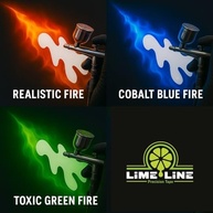LiME LiNE Kit de estêncil realista de aerografia de fogo de 6 peças - Modelos automotivos de pintura personalizados, carros, caminhões, motocicletas, hot rods - imagem 4
