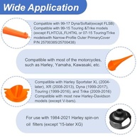 Kit de troca de óleo para ferramenta Harley, chave de filtro de óleo, conjunto de funis de óleo, funil de óleo de capa primária de motocicleta, 50 peças 11105 anel de vedação de plugue de drenagem - imagem 4