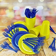 Kit Festa 50 Pessoas: Pratos, Copos e Garfos! - imagem 1