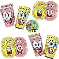 Kit Festa Bob Esponja: Pratos e Copos Descartáveis! - imagem 1