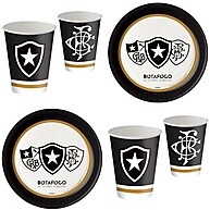 Kit Festa Botafogo Oficial: Pratos e Copos! - imagem 1