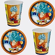 Kit Festa Dragon Ball Z: Pratos e Copos Temáticos - imagem 1