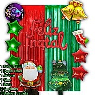 Kit Festa Natal Completo: Decore com Balões, Cortinas e Adereços Temáticos - imagem 1