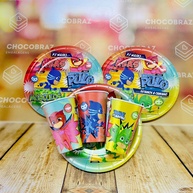 Kit Festa PJ Masks: 8 Pratos + 8 Copos! - imagem 1