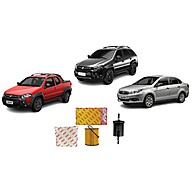 Kit Filtros Fiat: Siena, Palio, Strada (2012-2018) - imagem 1
