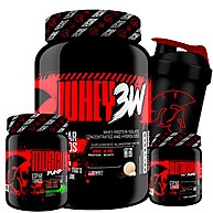 Kit Fitness Explosão: Whey, Pré+Glutamina - imagem 1