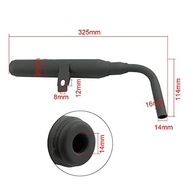 Kit Silenciador de Escape FLYPIG para Yamaha PW50/PY50 - Desempenho e Durabilidade em Preto - imagem 4
