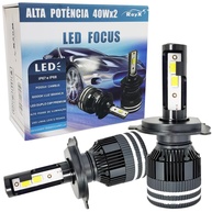 Kit Ultra LED 80W H4 Focus RayX: Iluminação Brilhante 12000 Lumens 6000K - imagem 1
