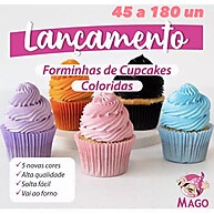 KIT Forminha Cupcake Mago – Novas Cores e Quantidades - imagem 1