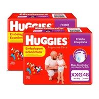 Kit Fraldas Huggies Supreme Care XXG 96 Unidades: Conforto e Proteção Máxima - imagem 1