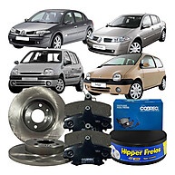 Kit Freio Dianteiro Clio/Megane: Disco + Pastilha - imagem 1