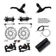 Kit Freio Disco 160mm para Bicicleta: Alumínio GTS + Manete - imagem 1