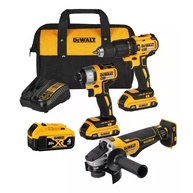 Kit Furadeira, Parafusadeira e Esmerilhadeira Dewalt 20V - imagem 1