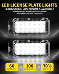 Luzes de Placa LED Brilhantes para Ford Explorer, Escape, Fusion, Expedition e Fiesta - Kit com 2 - imagem 3