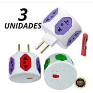 Kit 3 Benjamim 6 Entradas Bivolt com Fusível de Proteção - Mais Conectividade e Segurança - imagem 3