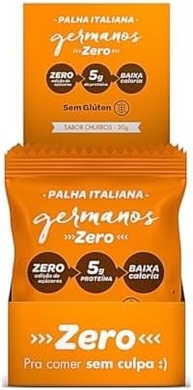 Kit com 10 Unidades de Palha Italiana Zero Adição de Açúcares sabor Churros de 30g cada - Germanos - imagem 3