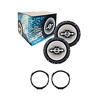 Kit Gol G2/G4 6" 140W RMS + Aros Adaptadores - imagem 1