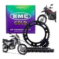 Kit Relação KMC Gold Bros 160 XRE 190 (2015-2024) - Corrente Retentora 428ELO - imagem 1