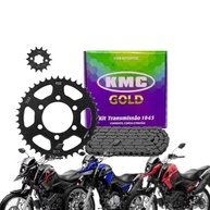 Kit Relação Transmissão KMC Gold XTZ Crosser 150 (2015-2025) com Retentor - imagem 2