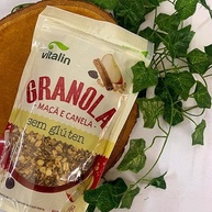 Kit 2X: Granola Maçã e Canela Sem Glúten Vitalin 200g - imagem 3
