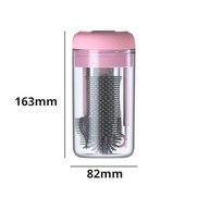 Kit Escova de Higiene 4 em 1 para Copos, Garrafas e Mamadeiras - Rosa - imagem 3