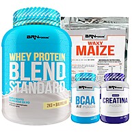 Kit Hipertrofia BRN: Whey, BCAA, Creatina + Carb! - imagem 1