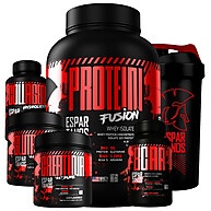Kit Hipertrofia Total: Whey, BCAA, Creatina e Mais! - imagem 1