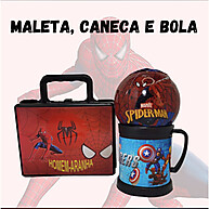 Kit Homem-Aranha: Maleta, Copo e Bola Surpresa 🕷️ - imagem 1