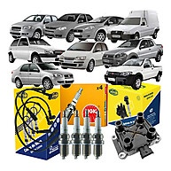 Kit Ignição Palio/Siena: Velas, Bobina e Cabos NGK/Magneti - imagem 1