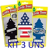 Kit 3 Aromatizantes Little Trees: Vanille Pride, Black Ice e New Car - Aroma Incrível! - imagem 1