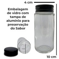 Kit Sabores da Itália: Kit com 4 Temperos Linha Premium: Alecrim, Alho em Pó, Manjericão e Orégano - Frasco de Vidro Spice Forest - imagem 4
