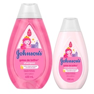 Kit Johnson's Baby Gotas de Brilho: Shampoo 400ml + Condicionador 200ml - imagem 1