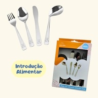 Kit Talheres Infantil 4 Peças Inox Kids Ursinho - Estimule a Independência na Hora da Refeição - imagem 5