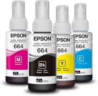 Kit Tinta Epson T664 4 Cores T664 Epson L395 L380 L375 L220 L455 - imagem 1