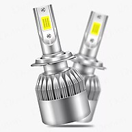 Kit Lâmpada Farol Super LED C6 2D 72W 6000K: Iluminação Premium - imagem 1