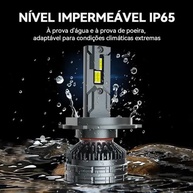Kit 2 Lâmpadas LED H4 20.000 Lúmens 6500K: Farol Alto e Baixo em 1! - imagem 4