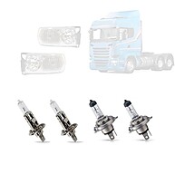 Kit Lâmpadas H1 H7 para Scania Serie 5: Alta Qualidade e Durabilidade - imagem 1