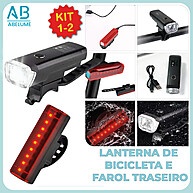 Kit Lanterna Bike: Segurança Noturna Garantida! - imagem 1