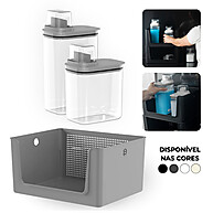 Kit Lavanderia Completo: Cesto + Dispenser - imagem 1