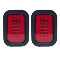 Kit 2 Luzes Traseiras de Reboque LED 42 Leds Retangulares - Freio, Seta, Ré e Posição - imagem 2