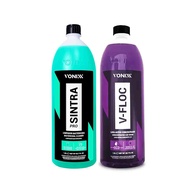 Kit Vonixx V-Floc Shampoo Super Concentrado 1.5L + Sintra Pro Limpador Interno 1.5L - imagem 1