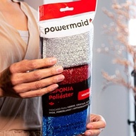 Kit Esponja Multiuso de Limpeza em Poliéster 3 Peças - Powermaid | Limpeza Eficiente e Segura para Todos os Utensílios - imagem 5