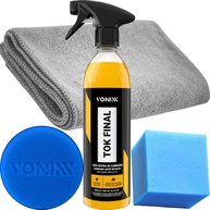 Kit Cera Líquida Carnaúba Tok Final Vonixx + Pano Microfibra e Aplicadores | Brilho e Proteção Profissional - imagem 1