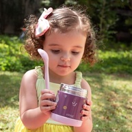 Kit Colheres Infantis Rose - Silicone Macio e Seguro para Bebês (3 Unidades) - imagem 3