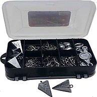 Kit Maleta de Pesca Completo com Anzóis e Chumbos - imagem 1