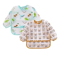 Babador manga longa BLW Kit 2Unds - Dino e Urso - imagem 1