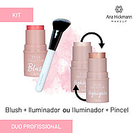 Kit Maquiagem Ana Hickmann: Blush, Pincel e Iluminador - imagem 1