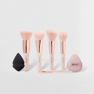 Kit Maquiagem Mini: Esponjas + Pincéis (7 Peças) - imagem 1